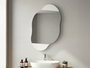 Hanah Home Mueble de Baño con Espejo Blanco 60x75x13 cm - Almacenamiento en Pared